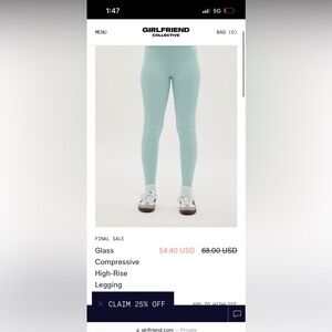 Glass Blue Leggings